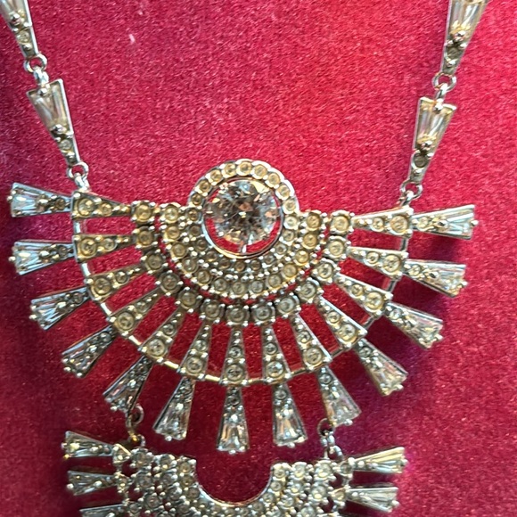 Authentic Swarovski Silver Layered Diamond Crystal Necklace. Long Adjustable. - Picture 13 of 14